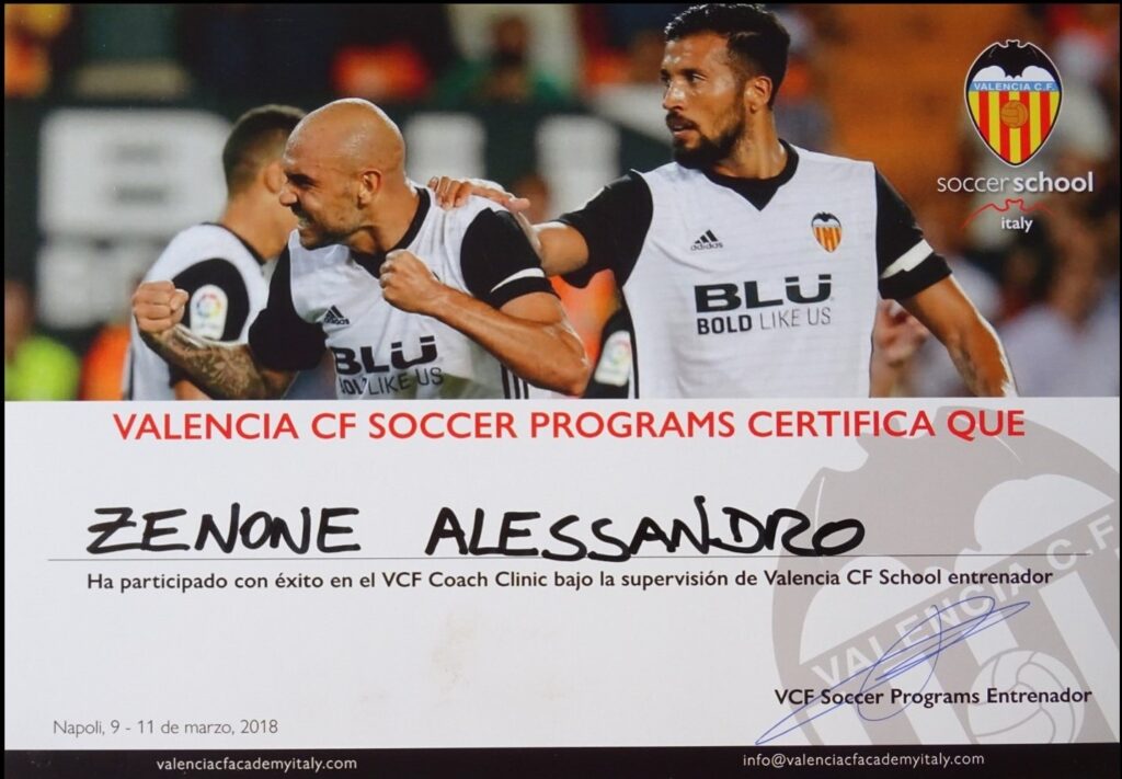 Mr. Alessandro Zenone, diploma corso Valencia